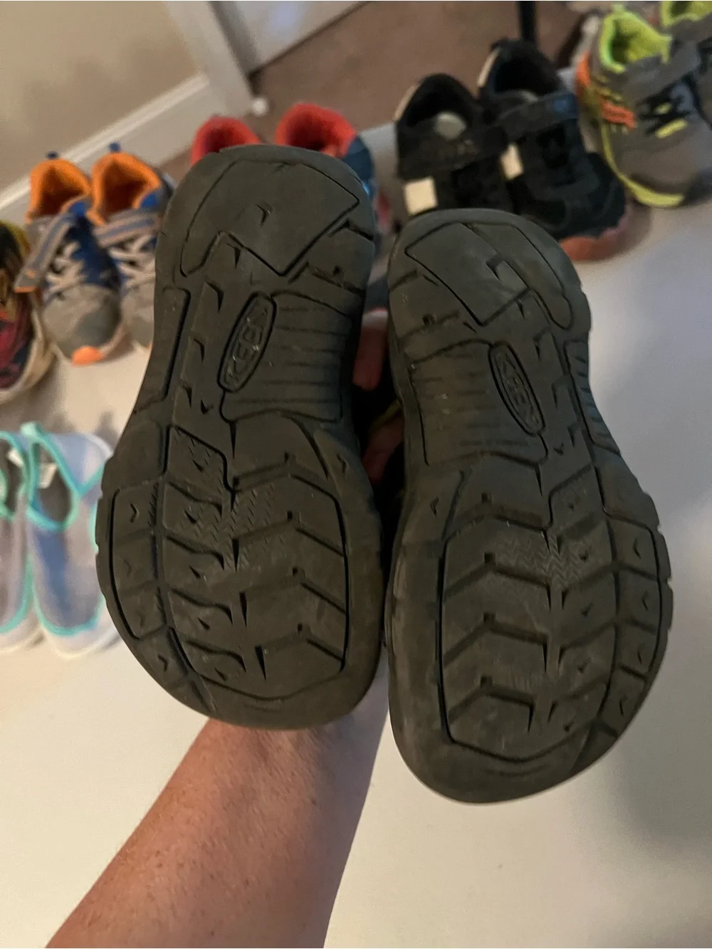 Keen Kids Black and Yellow Closed-Toe Sandals
